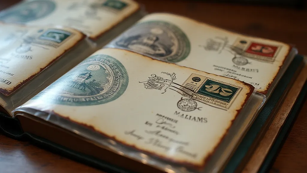 Collector's Album Page with First Day Covers from the 1960s