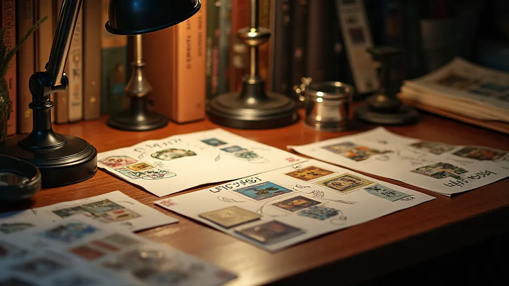Collector's Desk with First Day Covers