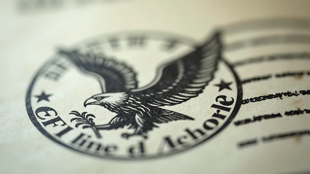 Vintage First Day Cover postmark of an American Eagle