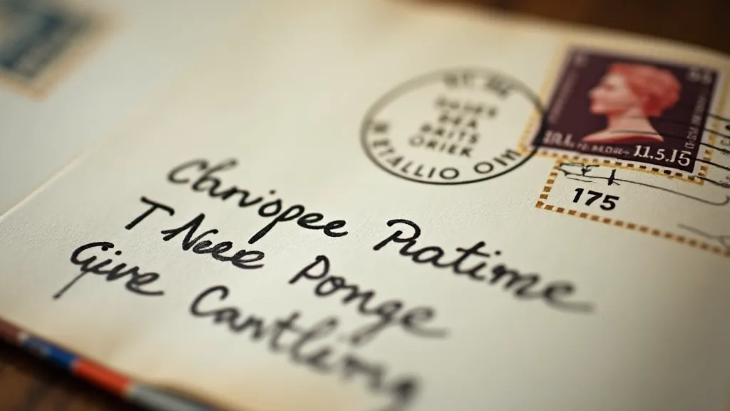 Close-up of a vintage First Day Cover