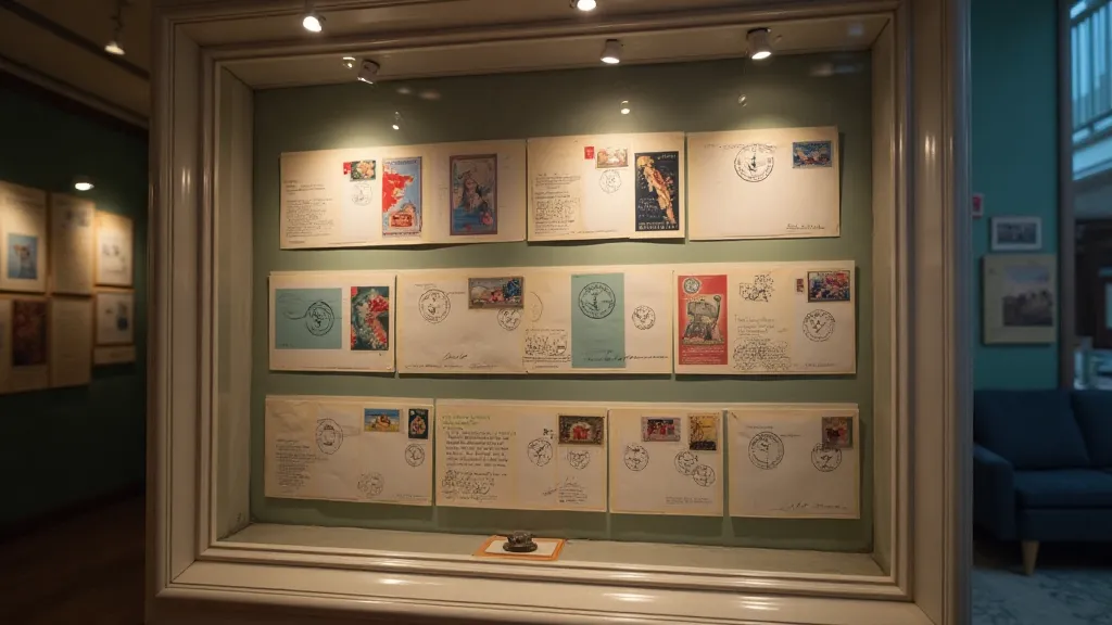 Display of First Day Cover collection