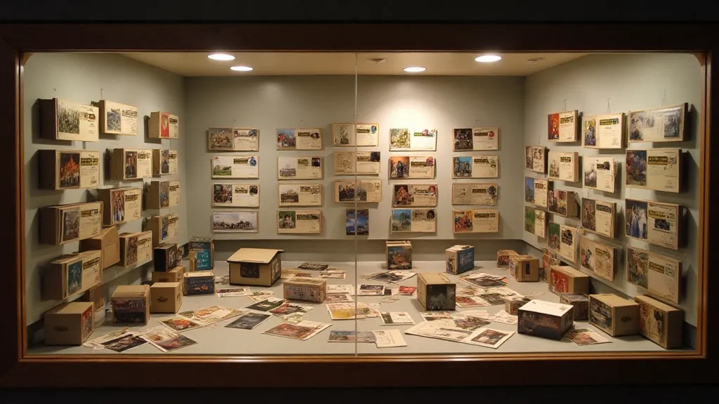 Display case of First Day Covers