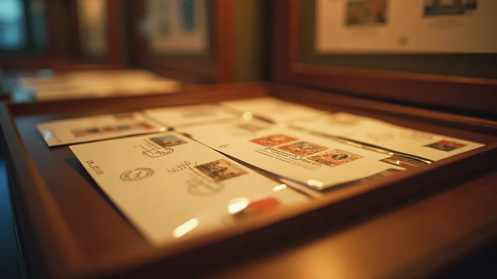 Collector's display case with first day covers