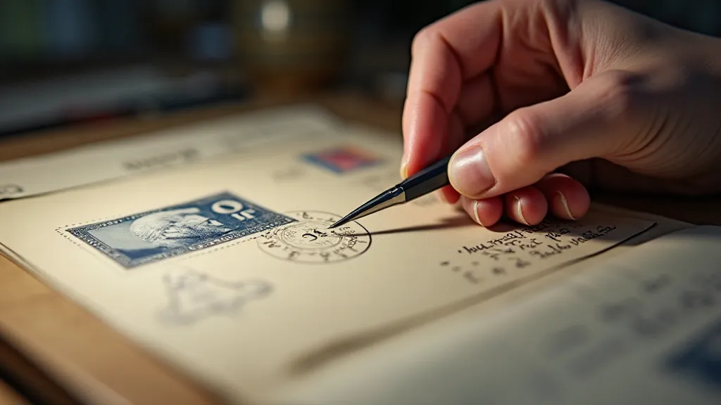 Collector preserving a First Day Cover